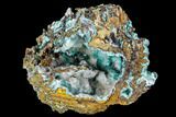 Rosasite, Aurichalcite and Selenite Crystal Association - Utah #109826-1